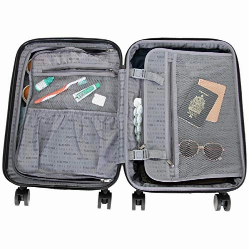 Kenneth Cole Reaction Continuum Hardside 8-Wheel Expandable Upright Spinner Luggage, Vivid Blue, 3-Piece Set (20", 24", & 28")