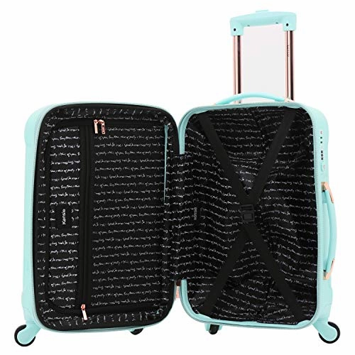 kensie Women's Alma Hardside Spinner Luggage, Opal, Carry-On 20-Inch