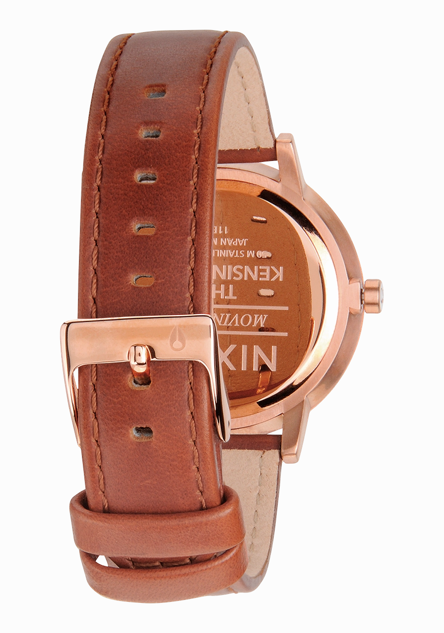 Kensington Leather - Rose Gold / White