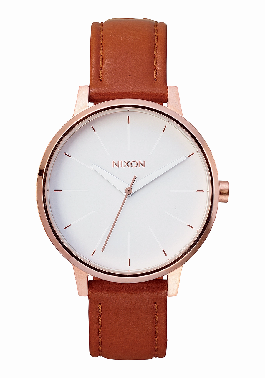 Kensington Leather - Rose Gold / White