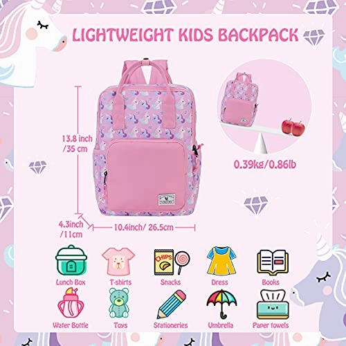 Kids Backpack,Cute Preschool Toddler Backpack for Boys Girls with Chest Strap
