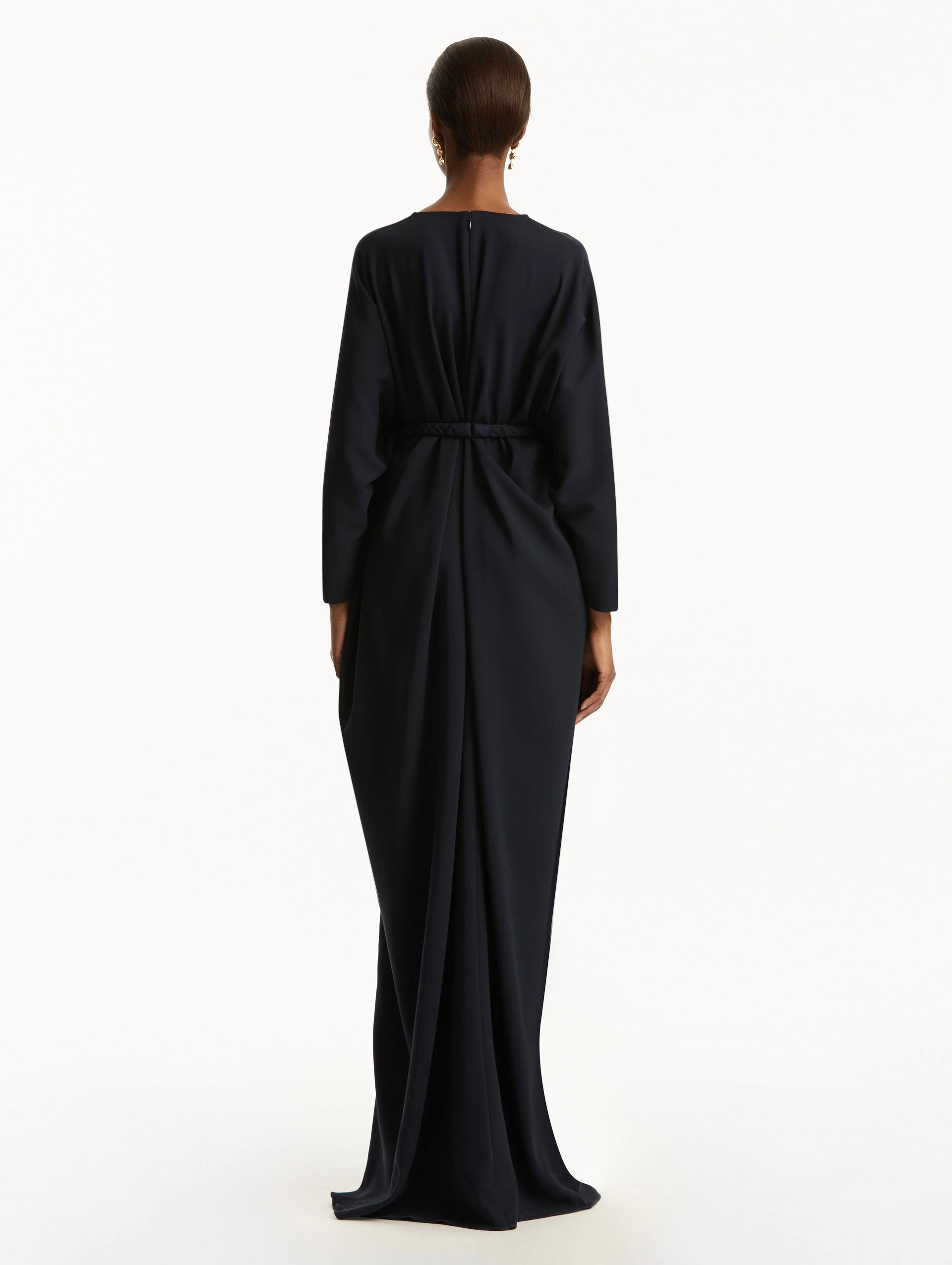 Knotted Belt Georgette Caftan