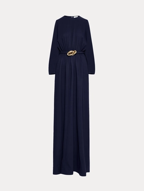 Knotted Belt Georgette Caftan