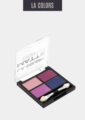 L.A. Colors- 4 Color Matte Eyeshadow- Mattenificent
