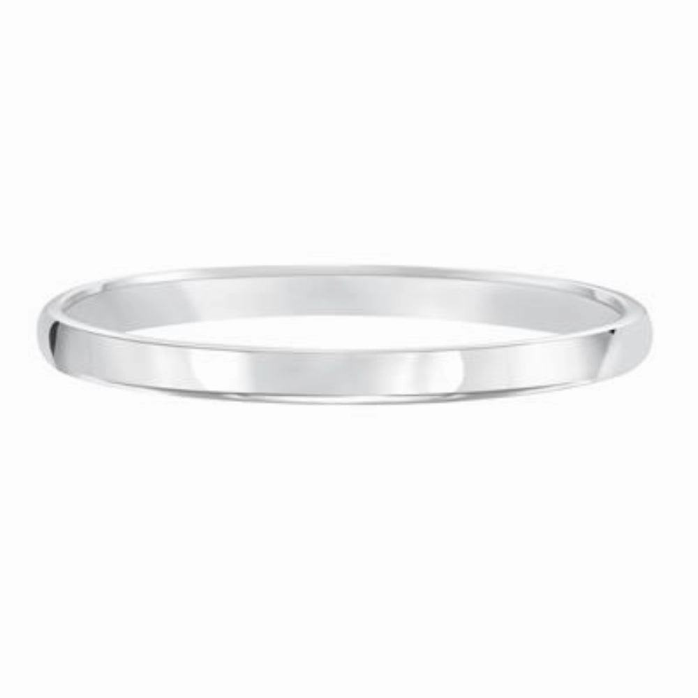 Ladies Platinum 2mm Plain Wedding Band
