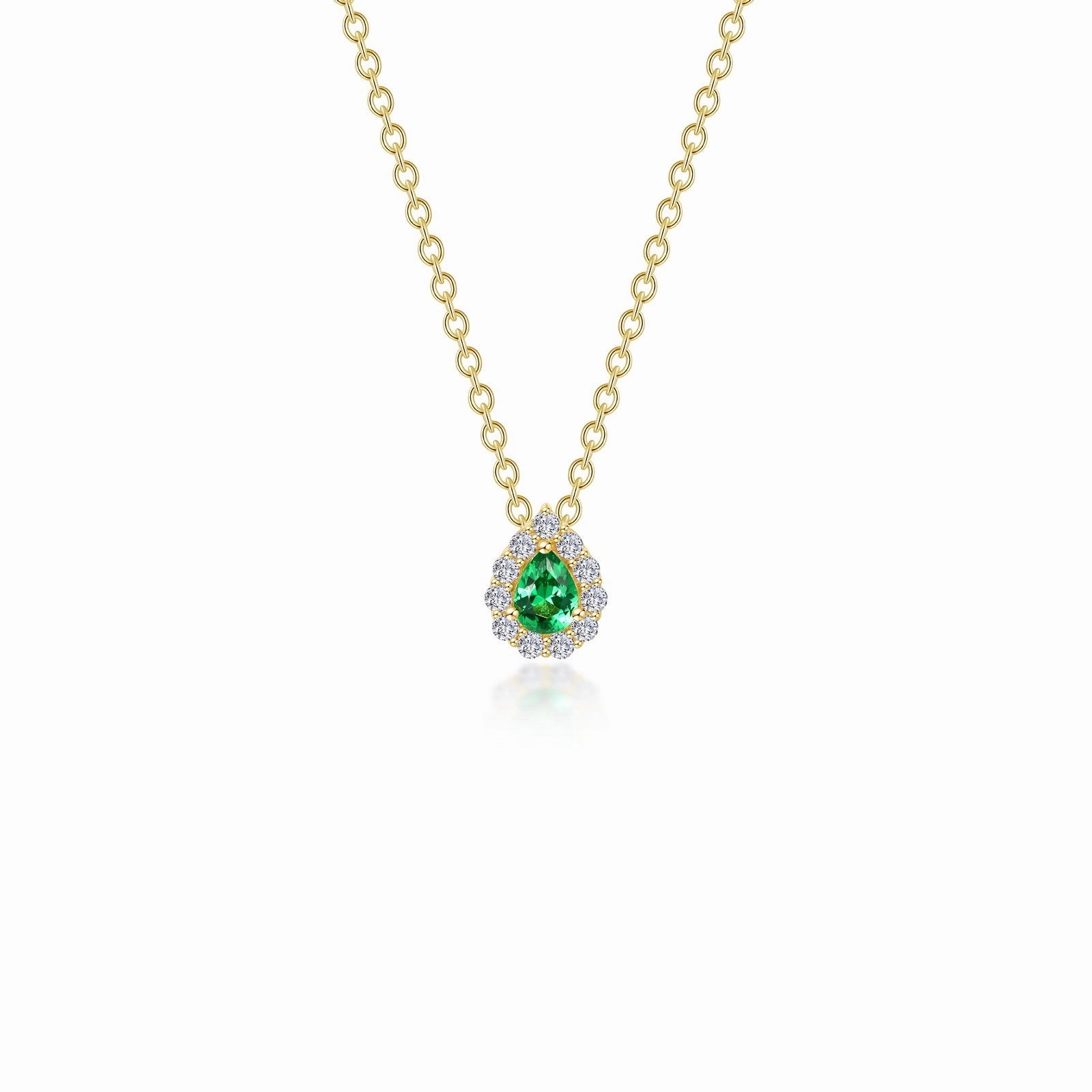 Lafonn Classic Emerald Necklace N0325CEG18