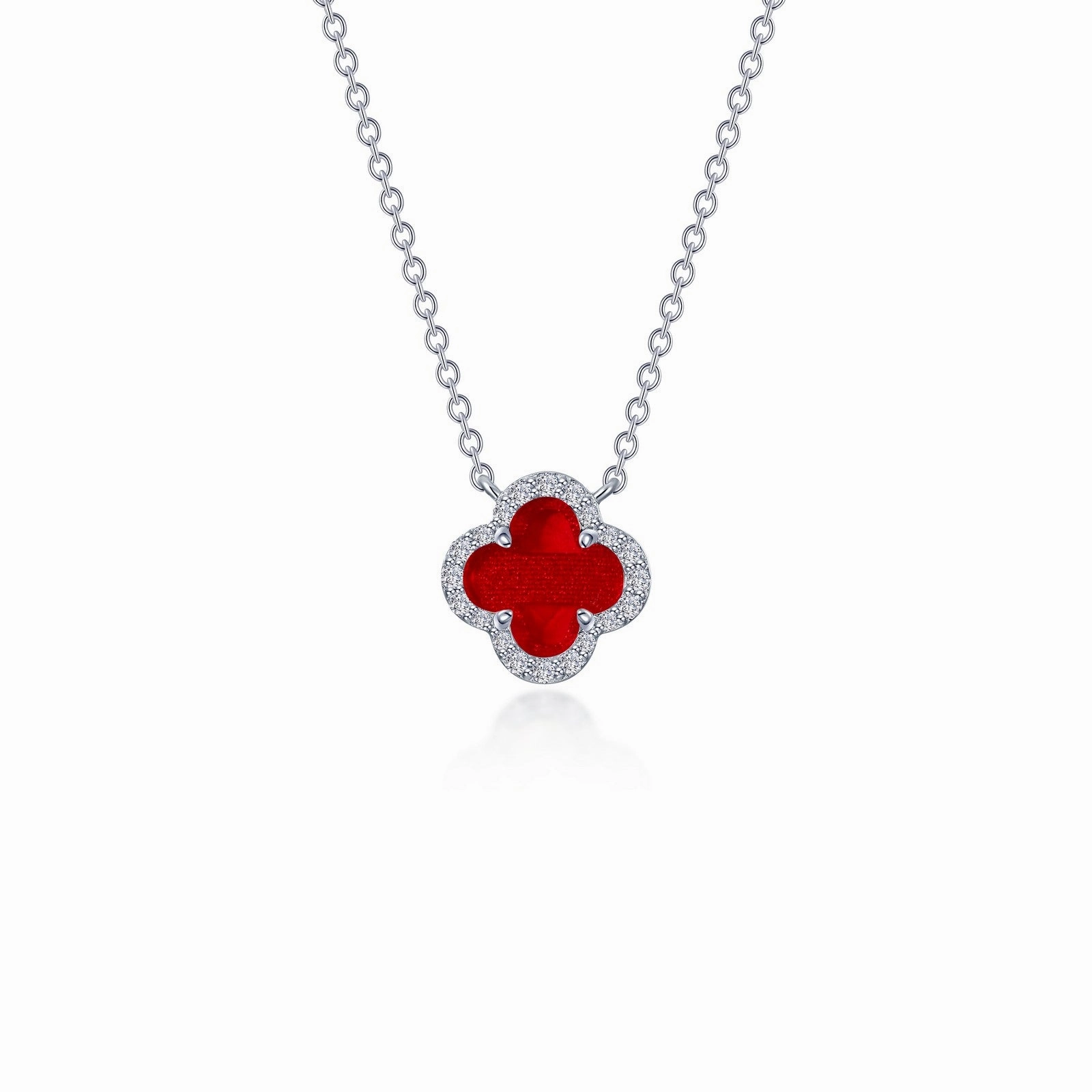 Lafonn Classic Red Agate Necklace N0334AGP20