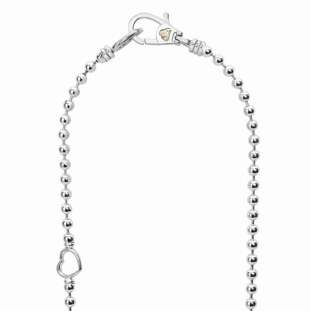 Lagos Caviar Icon Two Tone Beaded Necklace