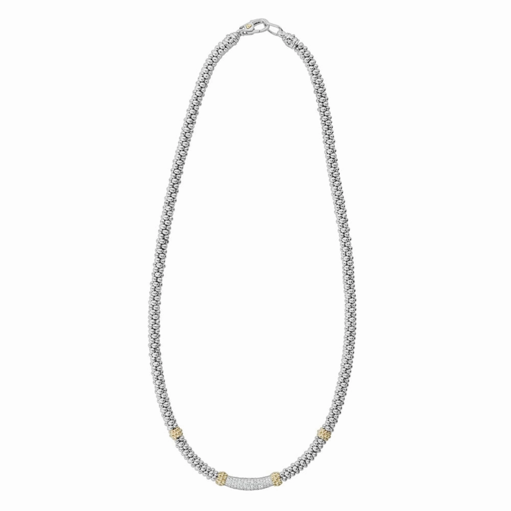 Lagos Caviar Lux Diamond Necklace