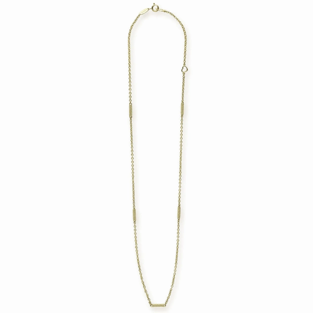 Lagos Superfine Caviar 5 Station Chain Necklace