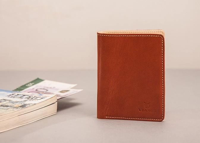 Leather Men Small Wallets Bifold Vintage billfold Wallet for Men