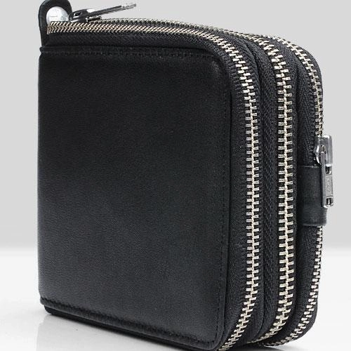 Leather Mens Cool billfold Zipper Wallets Men Small Wallets Bifold for Men