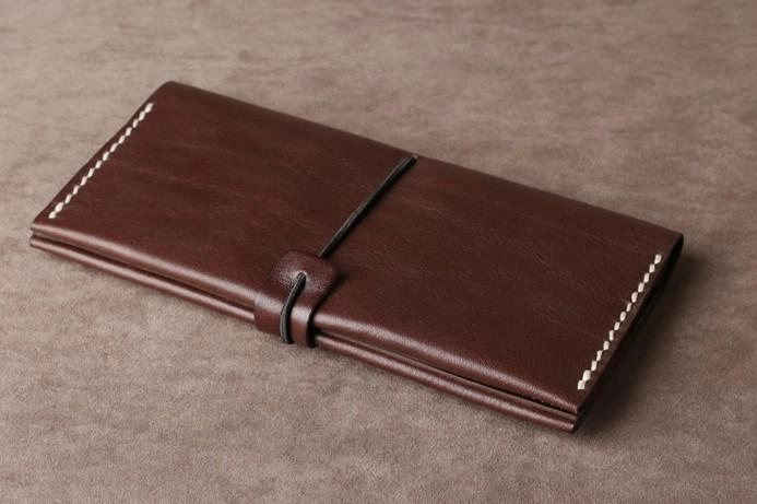 Leather Mens Cool Long Leather Wallet Phone Clutch Wallet for Men