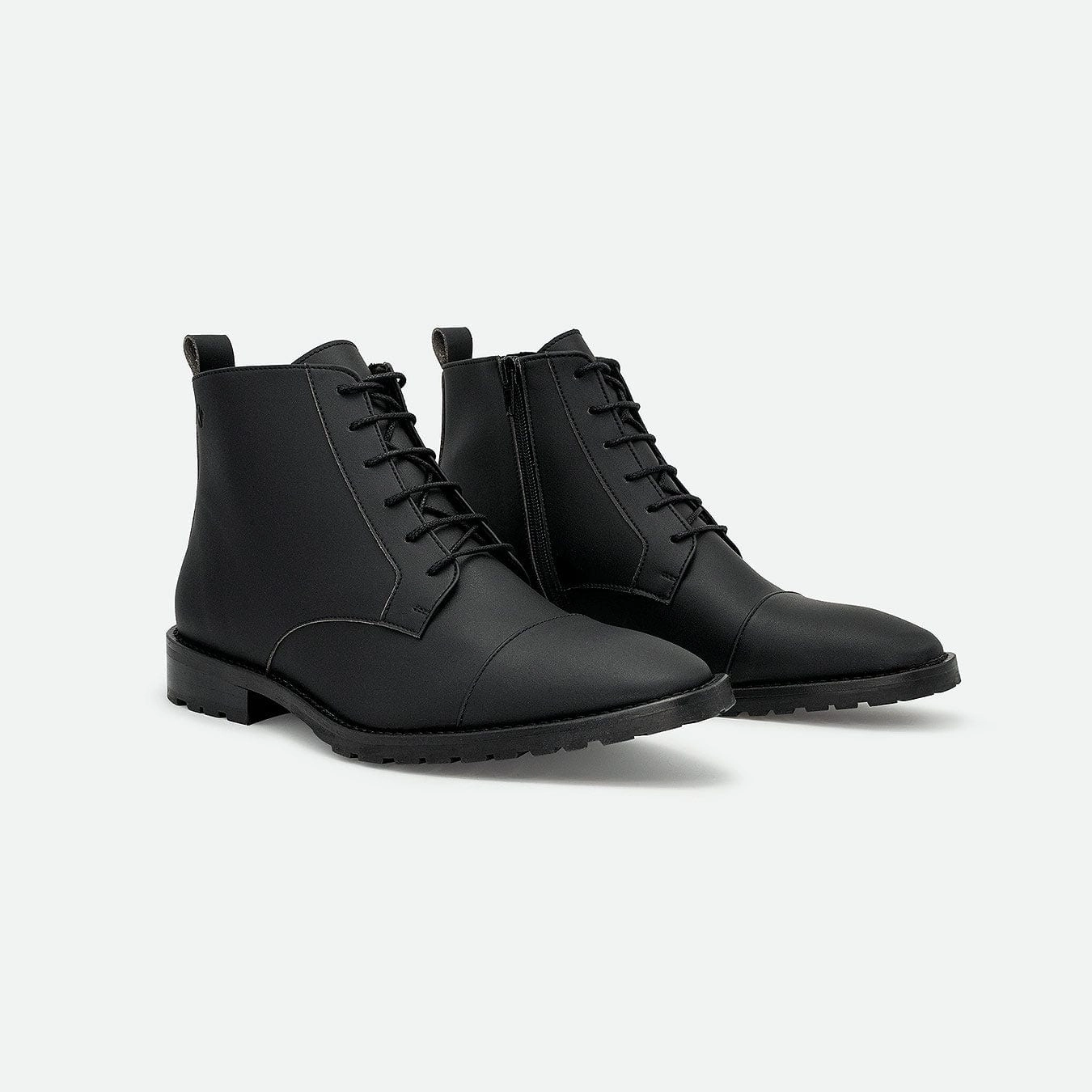 Lincoln Men's Vegan Leather Ankle Boots | Black
