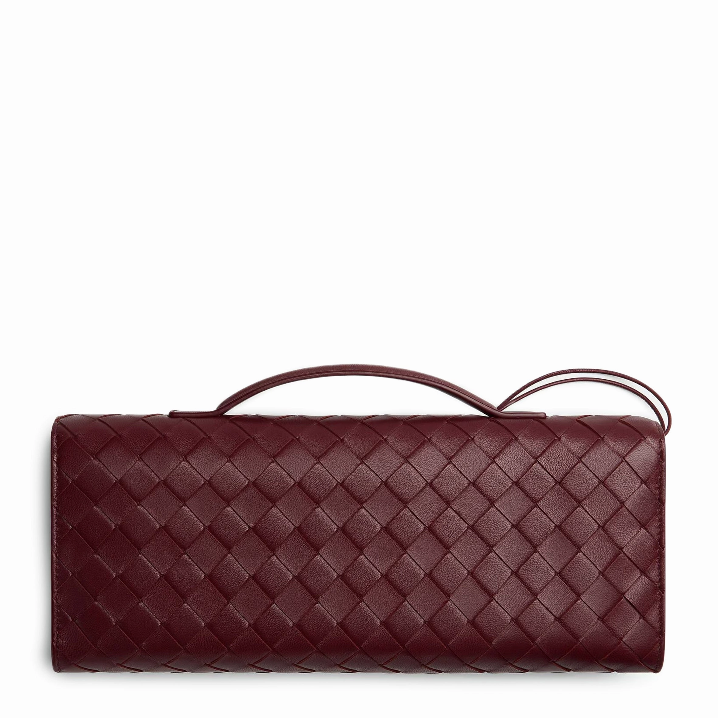 Long Clutch Andiamo Top Handle, Barolo