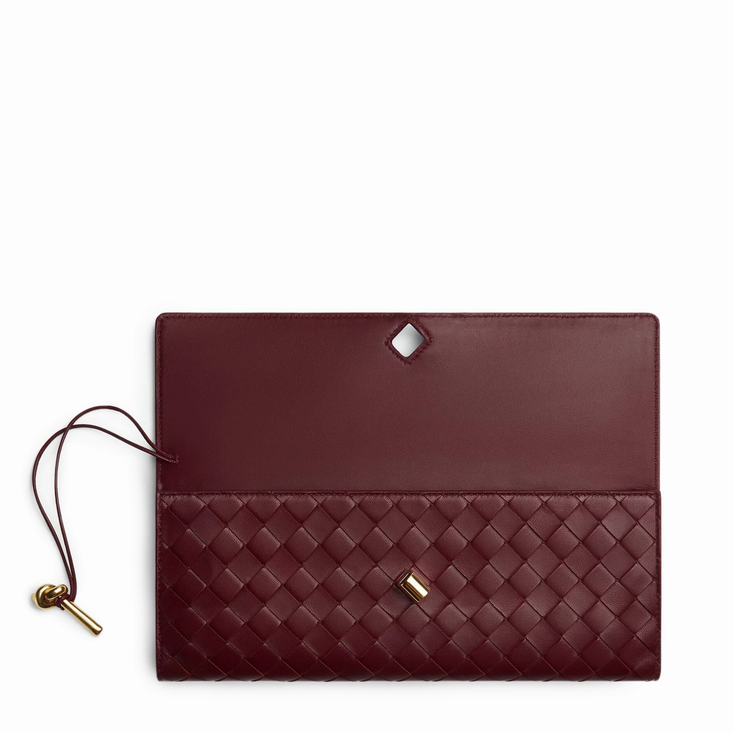 Long Clutch Andiamo Top Handle, Barolo
