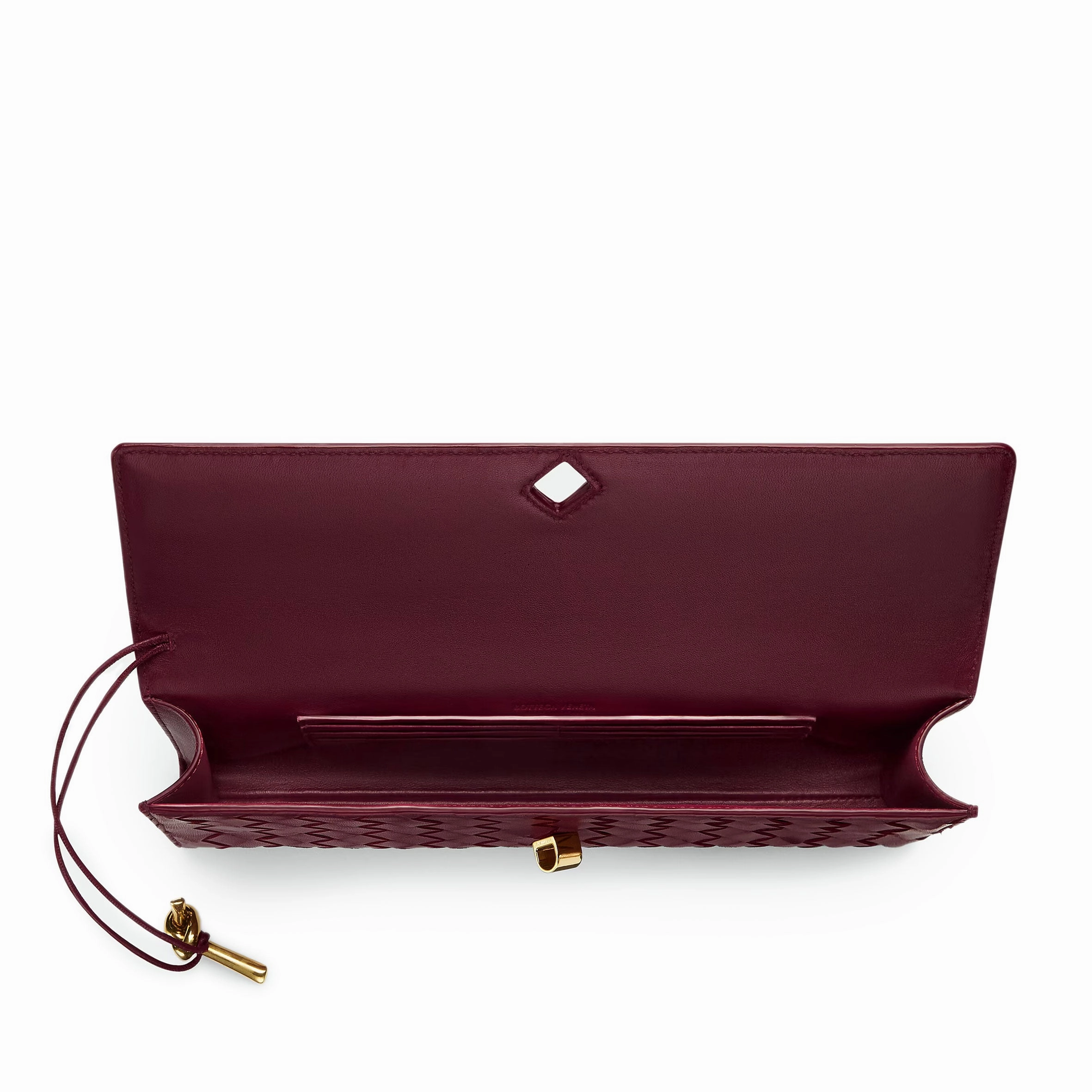 Long Clutch Andiamo Top Handle, Barolo