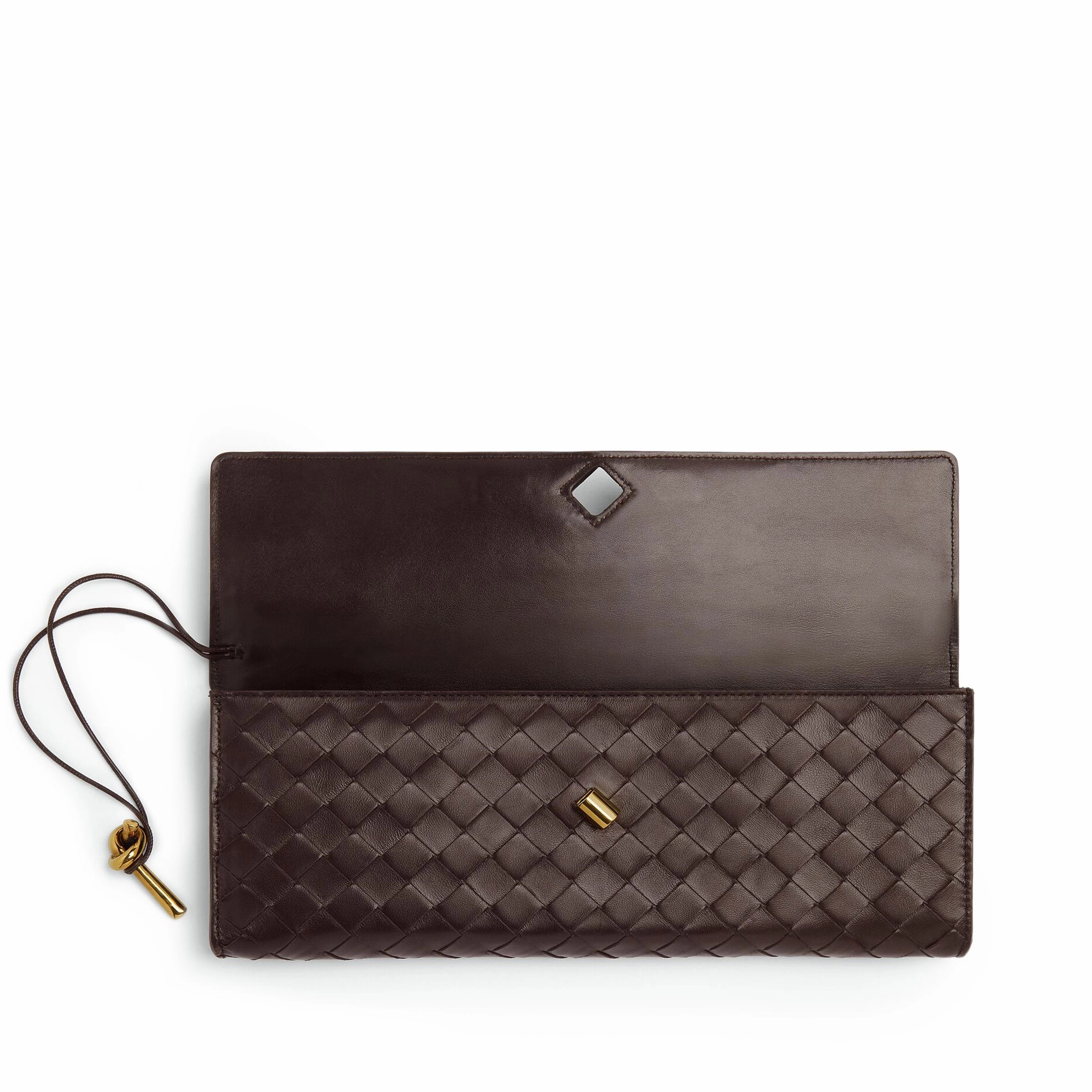 Long Clutch Andiamo Top Handle, Fondant