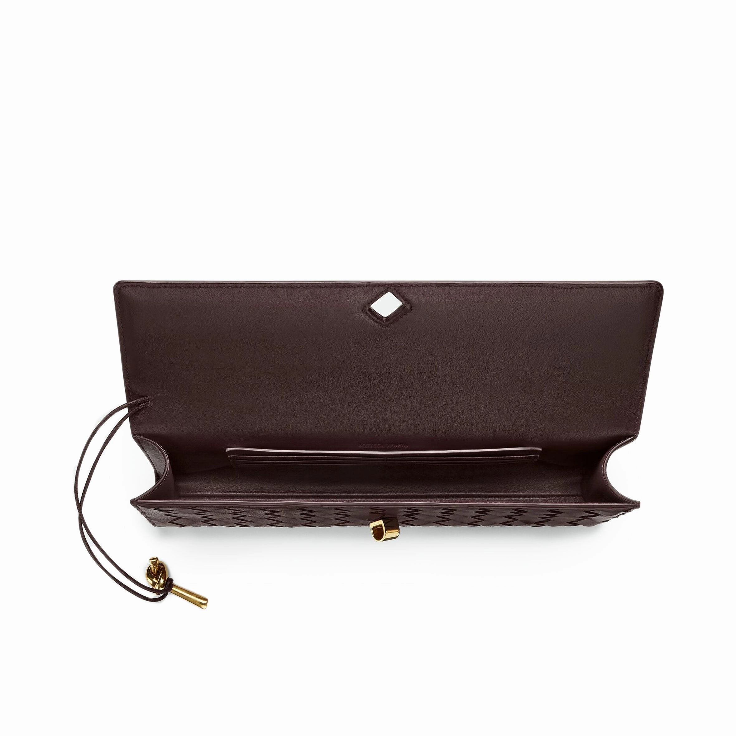 Long Clutch Andiamo Top Handle, Fondant