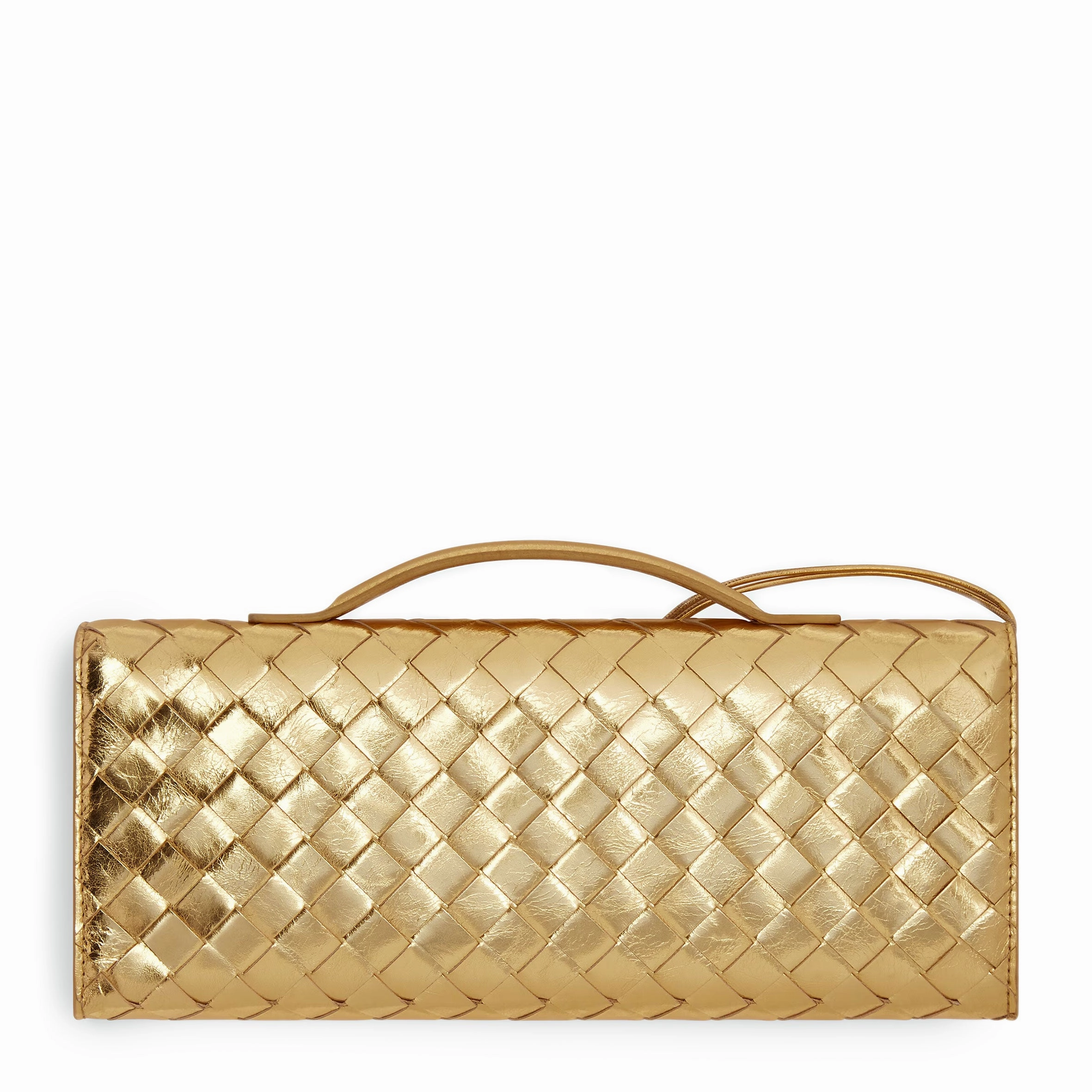 Long Clutch Andiamo Top Handle, Gold