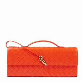 Long Clutch Andiamo Top Handle, Orange