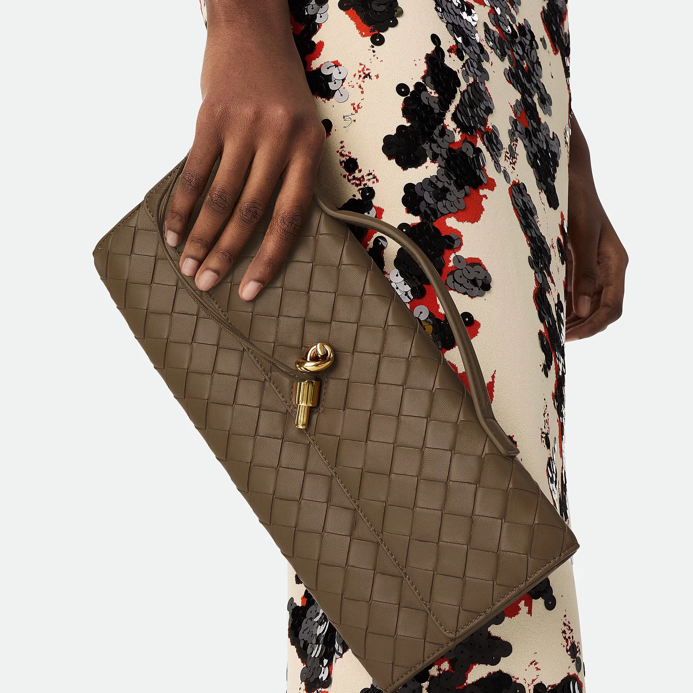 Long Clutch Andiamo Top Handle, Pinecone