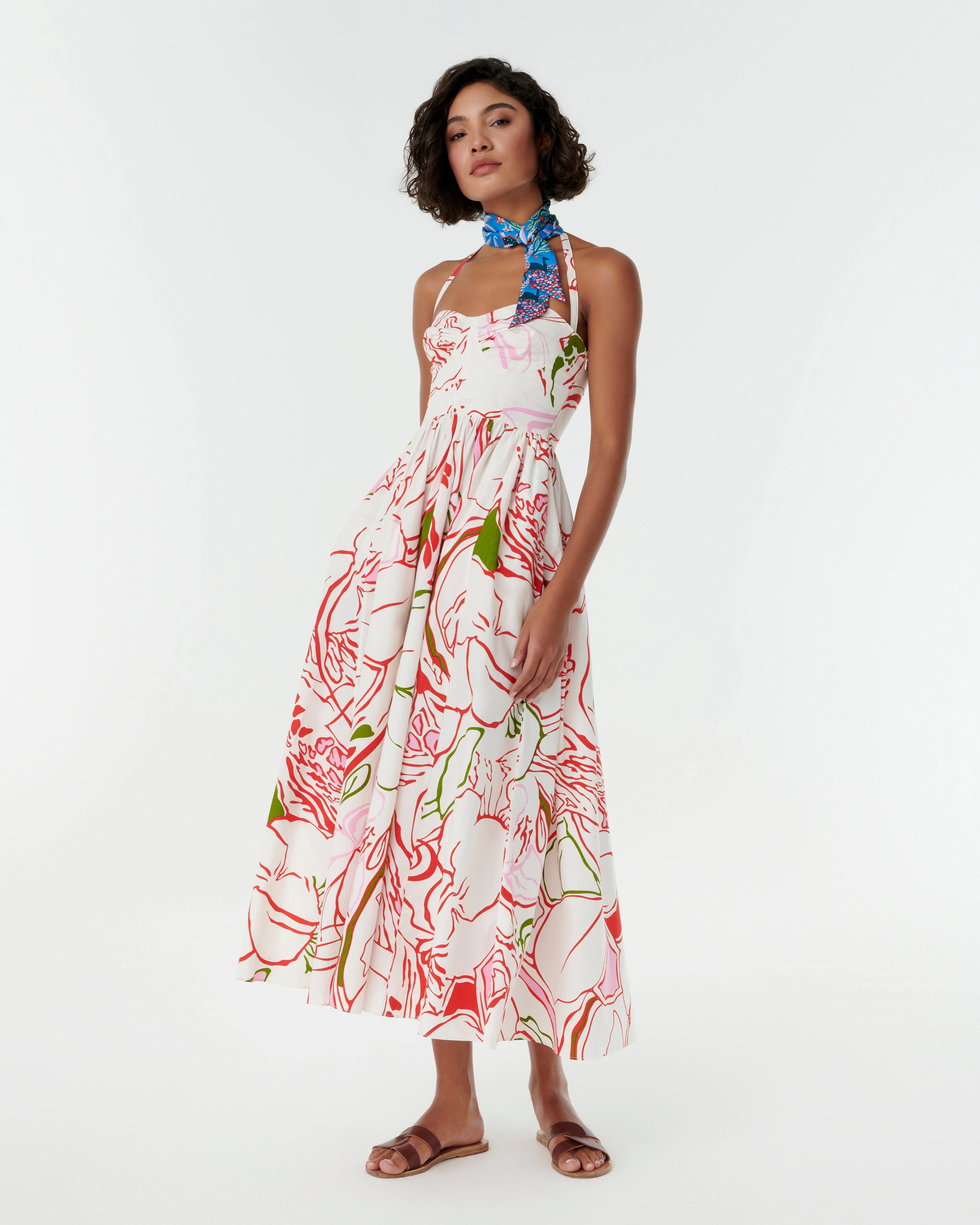 Long Twilly Scarf in Louis Barth??lemy Print