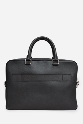 Louis Vuitton 2014 Black Leather Briefcase with Strap