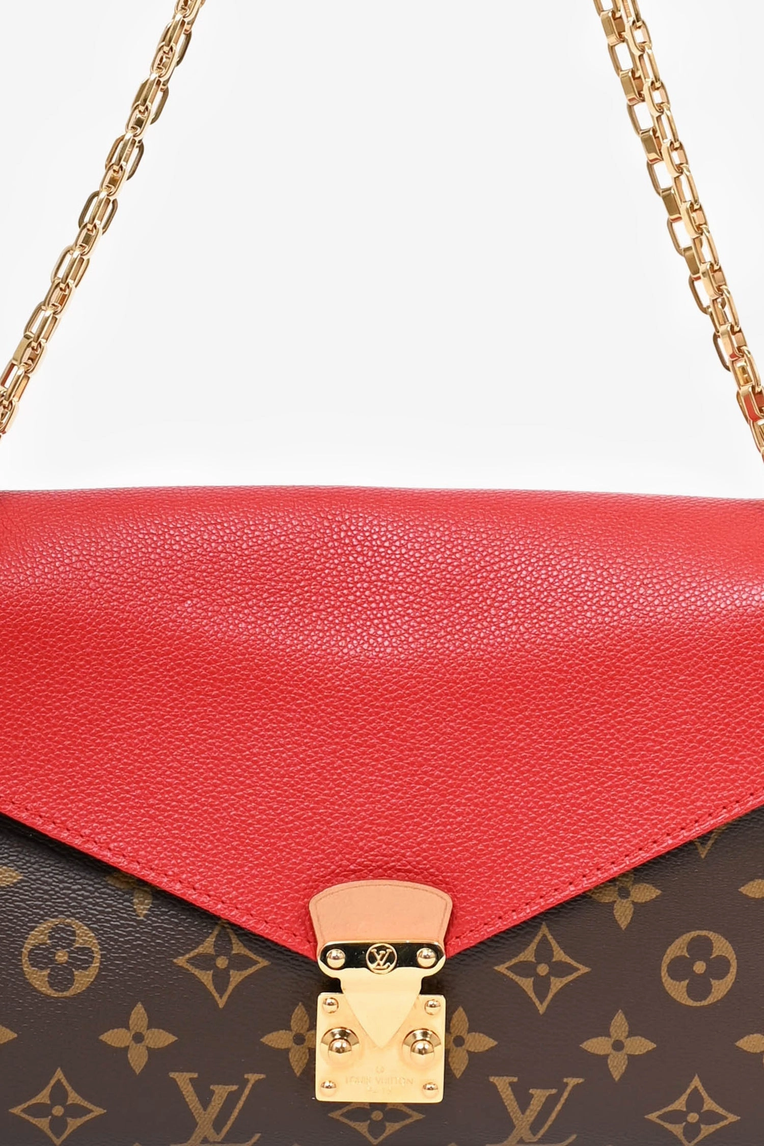 Louis Vuitton 2016 Red Monogram 'Saint Placide' Handbag