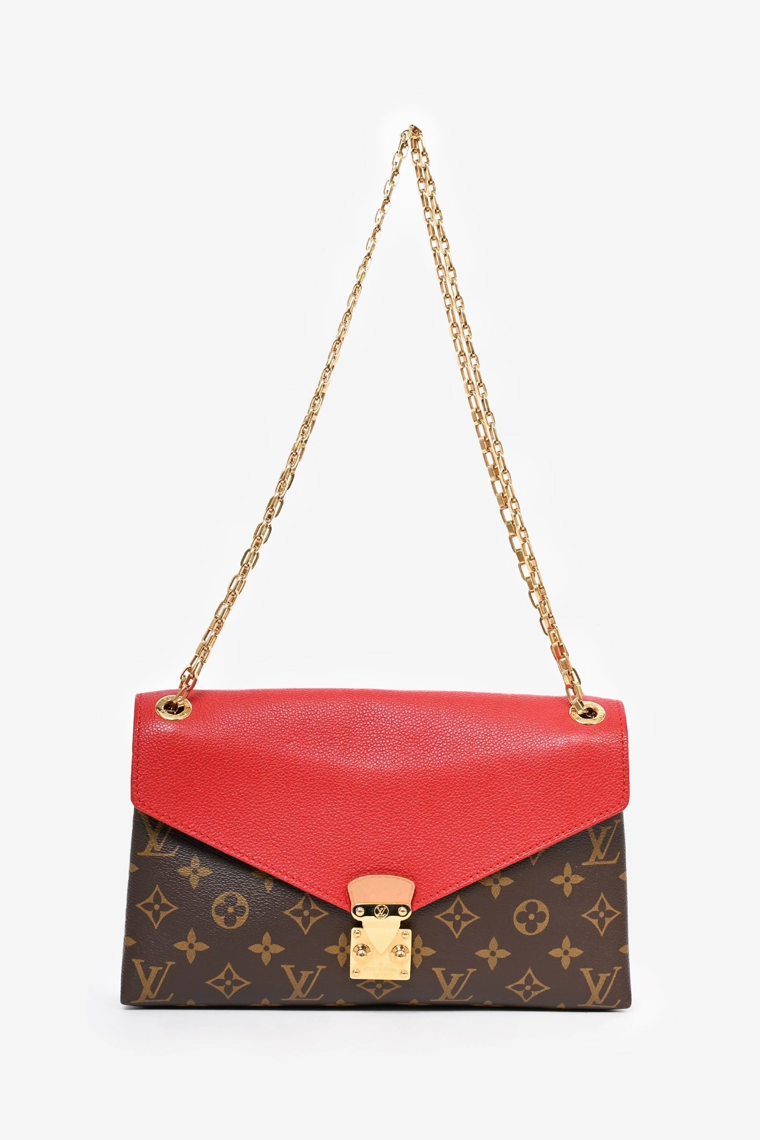 Louis Vuitton 2016 Red Monogram 'Saint Placide' Handbag