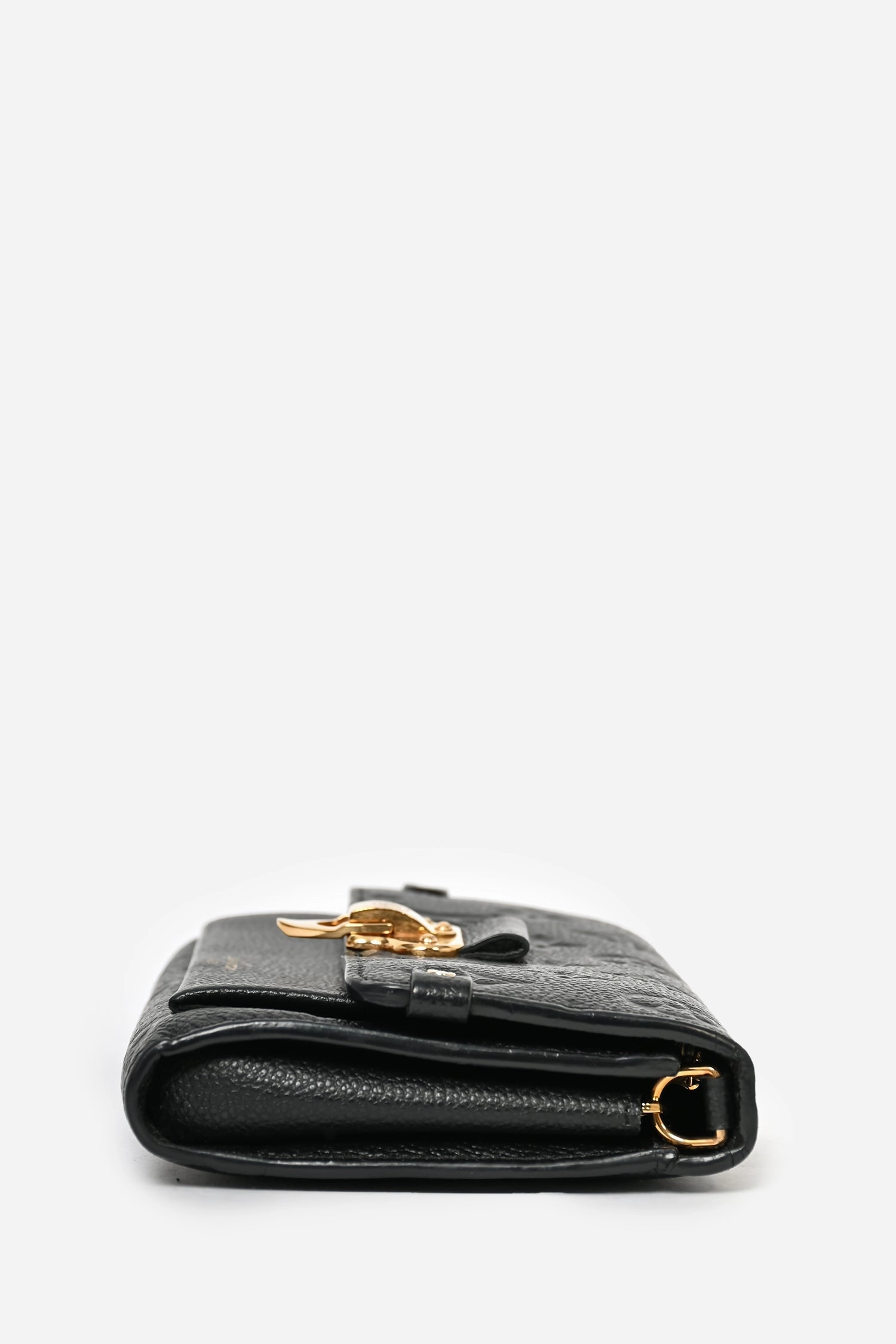 Louis Vuitton 2019 Black Empreinte Leather 'Vavin' Wallet on Chain Bag