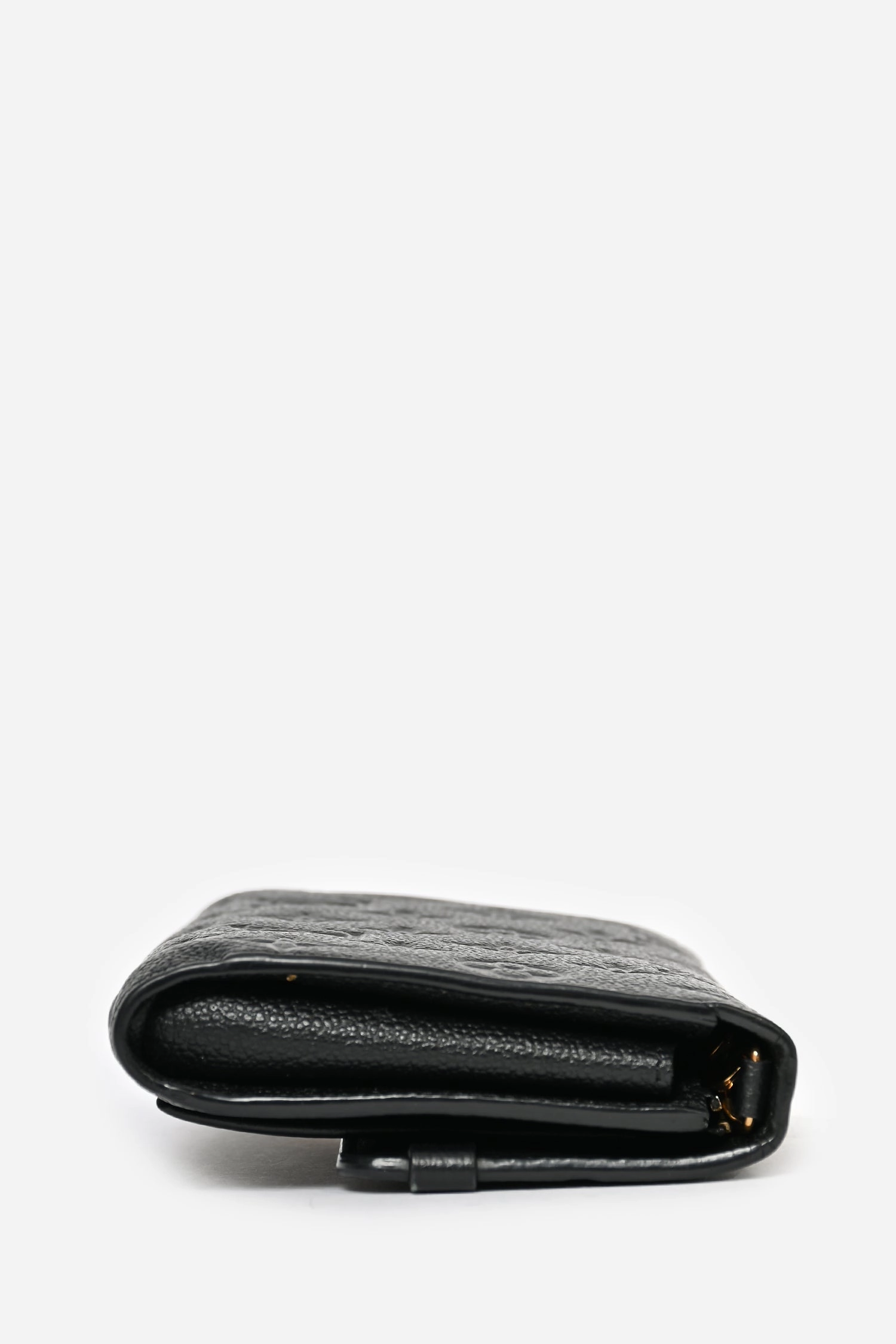 Louis Vuitton 2019 Black Empreinte Leather 'Vavin' Wallet on Chain Bag