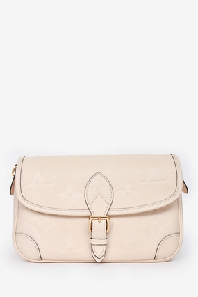Louis Vuitton 2023 Cream Leather Emprienete Diane Crossbody Bag