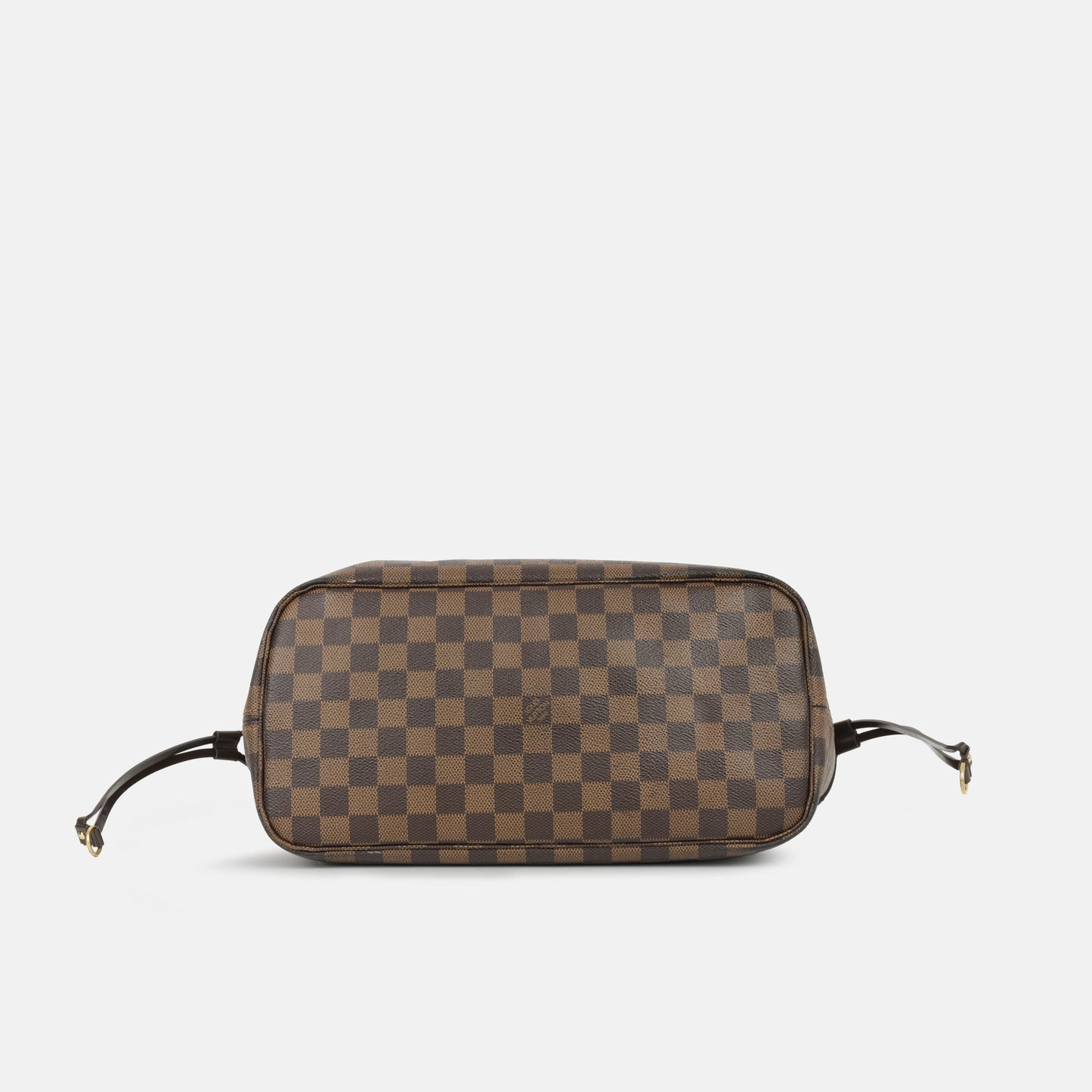 Louis Vuitton - Neverfull PM - Damier Ebene / Red Striped Lining GHW - Very Good - 2015