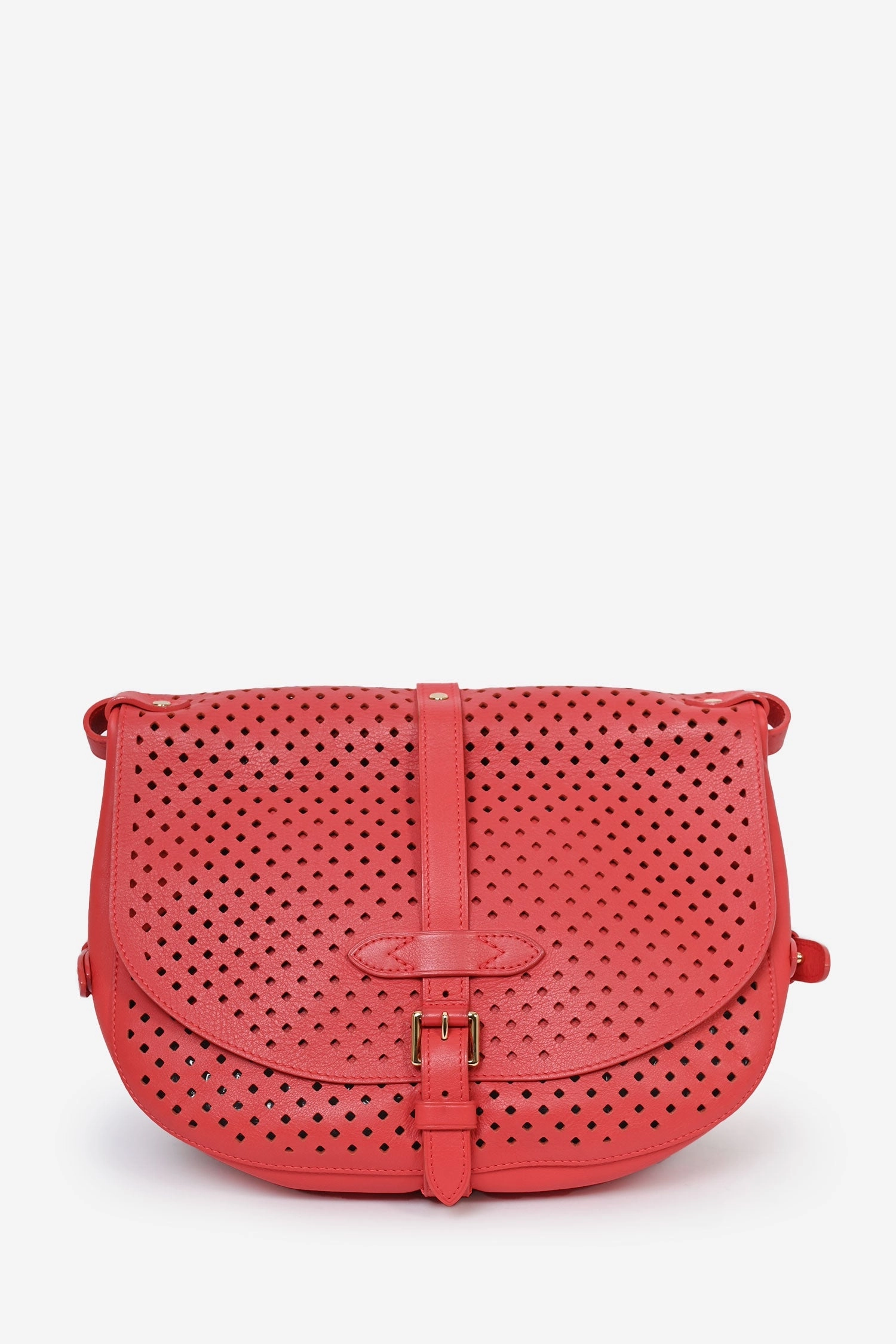 Louis Vuitton Coral Coppola Flore Perforated Saumur Messenger Bag