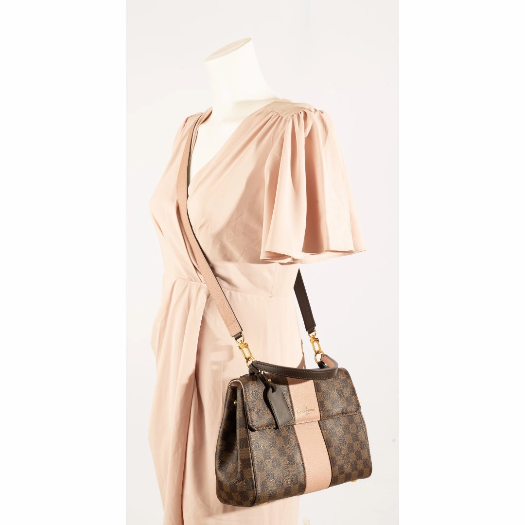 Louis Vuitton Magnolia Damier Ebene Bond Street MM Bag