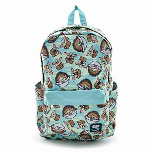Loungefly Star Wars Baby Yoda Toss Pattern The Mandalorian Backpack