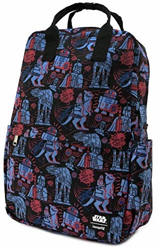 Loungefly Star Wars Empire Strikes Back 40th Anniversary Square Nylon Backpack