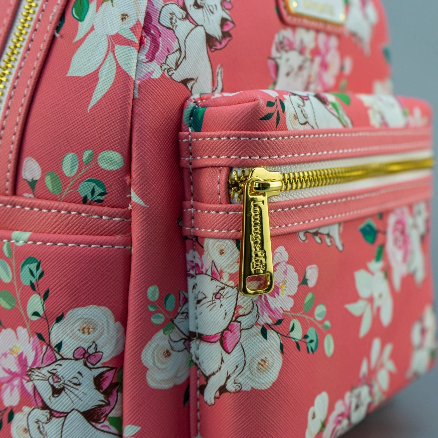 Loungefly x Disney Aristocats Marie Pink Floral Print Mini Backpack