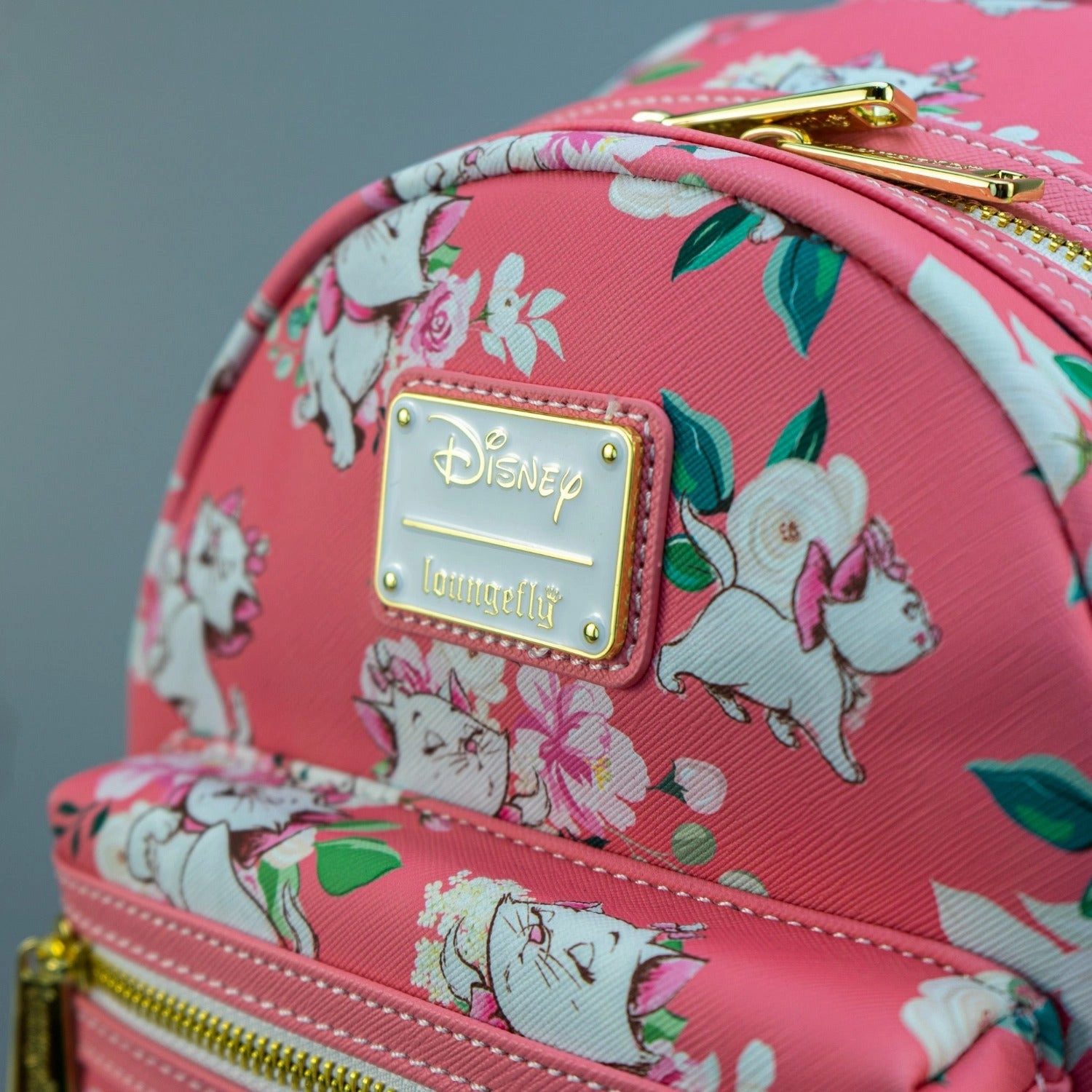 Loungefly x Disney Aristocats Marie Pink Floral Print Mini Backpack