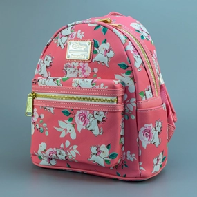 Loungefly x Disney Aristocats Marie Pink Floral Print Mini Backpack