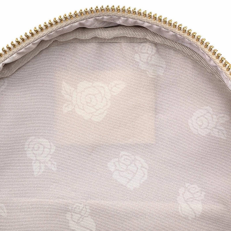 Loungefly x Disney Beauty and the Beast Belle Roses All Over Print Mini Backpack