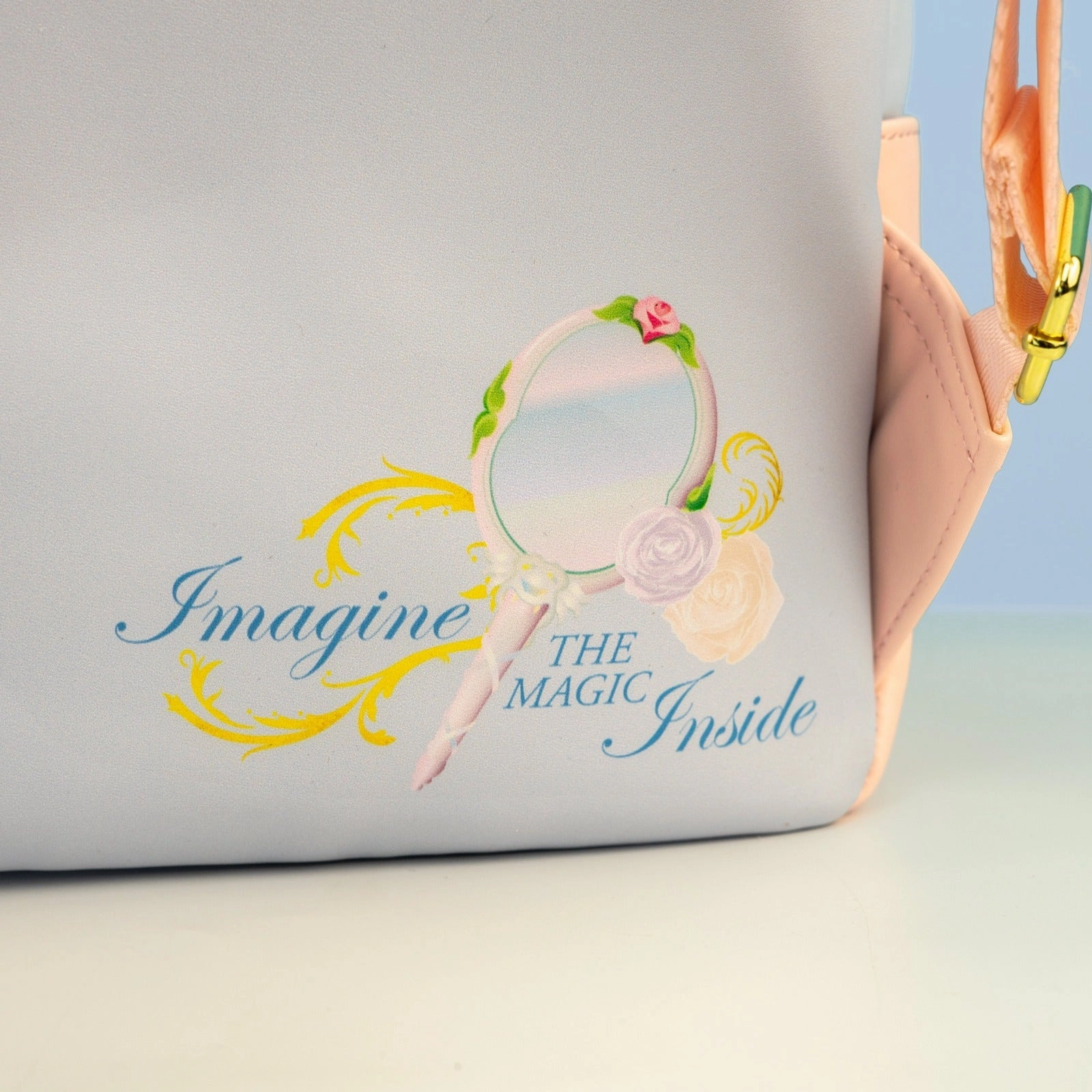 Loungefly x Disney Beauty and The Beast Floral Mirror Mini Backpack