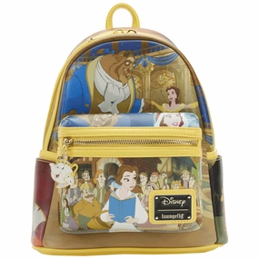 Loungefly x Disney Beauty and The Beast Scenes Mini Backpack