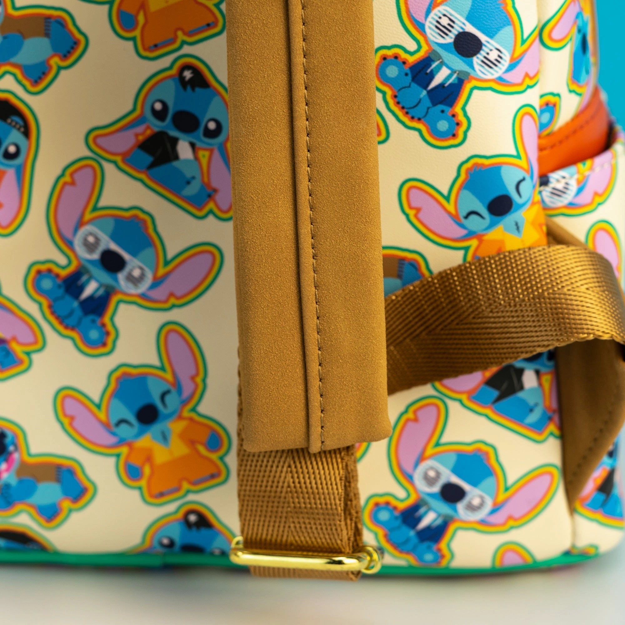 Loungefly x Disney Lilo and Stitch Retro Stitch AOP Mini Backpack