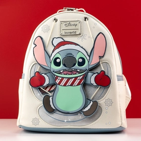 Loungefly x Disney Lilo and Stitch Snow Angel Stitch Cosplay Mini Backpack