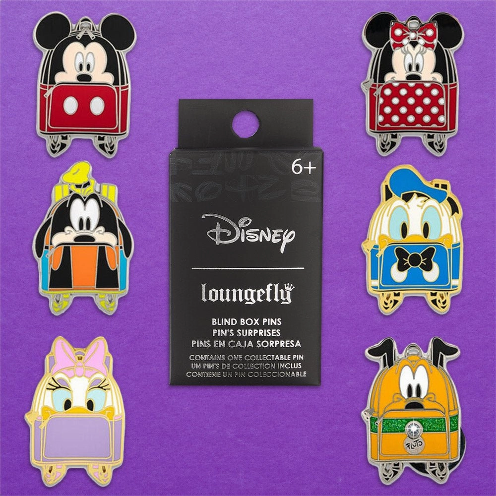 Loungefly x Disney Mickey and Friends Backpack Blind Box Enamel Pin