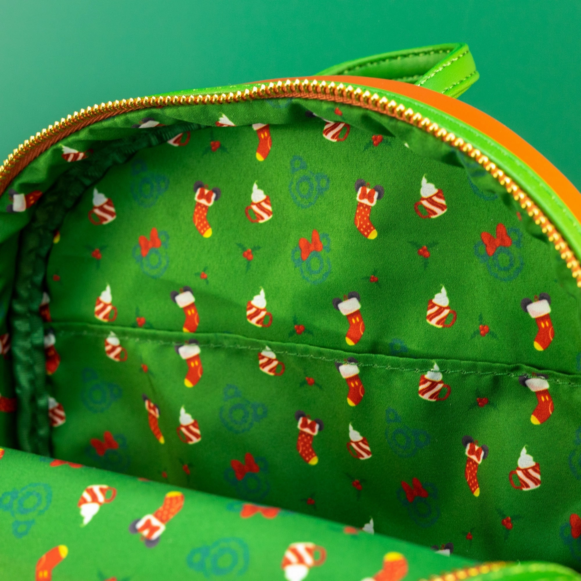 Loungefly x Disney Mickey and Minnie Christmas Fireplace Mini Backpack
