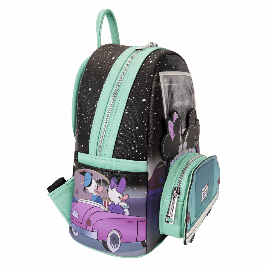 Loungefly X Disney Mickey And Minnie Date Night Drive-In Mini Backpack