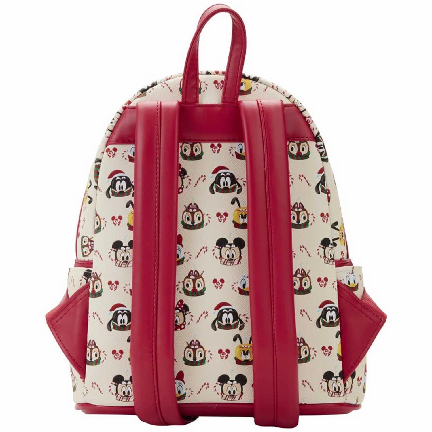 Loungefly x Disney Mickey and Minnie Hot Cocoa AOP Mini Backpack with Headband Combo